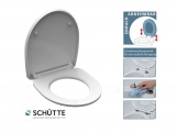 WC sedátka, záchodová prkna Schütte ROUND DIPS | Duroplast HG, Soft Close