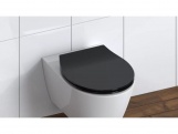 WC sedátka, záchodová prkna Schütte SLIM BLACK| Duroplast, Soft Close