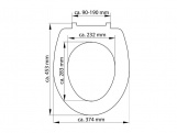 WC sedátka, záchodová prkna Schütte STONE | Duroplast, Soft Close