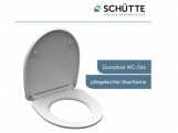 WC sedátka, záchodová prkna Schütte WHITE WAVE | Duroplast HG, Soft Close