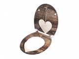 WC sedátka, záchodová prkna Schütte WOOD HEART | Duroplast, Soft Close