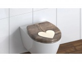 WC sedátka, záchodová prkna Schütte WOOD HEART | Duroplast, Soft Close