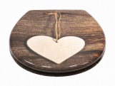 WC sedátka, záchodová prkna Schütte WOOD HEART | Duroplast, Soft Close