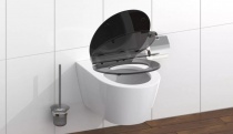 WC sedátka, záchodová prkna SLIM BLACK| Duroplast, Soft Close