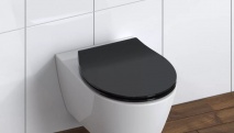 WC sedátka, záchodová prkna SLIM BLACK| Duroplast, Soft Close