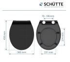 WC sedátka, záchodová prkna SLIM BLACK| Duroplast, Soft Close