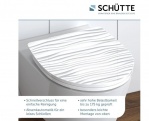 WC sedátka, záchodová prkna WHITE WAVE | Duroplast HG, Soft Close