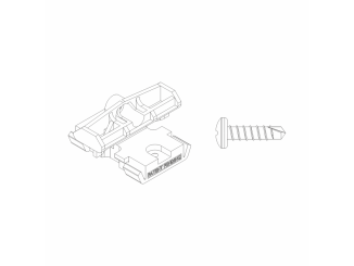 WPC prkna – Deceuninck Set - PVC spony (85ks) + šrouby (100ks) Terrace