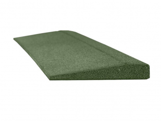 Záhonové obrubníky – gumový obrubník nájezdový zelená 100 x 25 x 1/4 cm