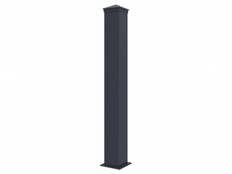 Zahrada – G21 Sloupek pro plotové pole 10x89 cm s patkou, antracitový