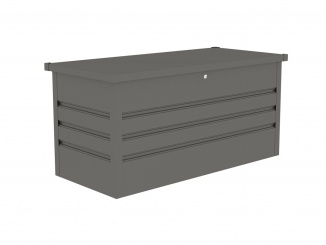 Zahrada – G21 Zahradní box Denver 400 L, metalický šedý plechový