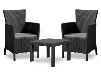 Zahrada – Keter Balkónový set Allibert Rosario - grafit