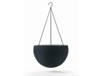 Zahrada – Keter Květináč Hanging Sphere grafitový