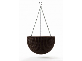 Zahrada – Keter Květináč Hanging Sphere whiskey hnědý