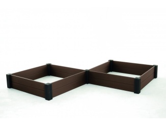 Zahrada – Keter Vyvýšený záhon Keter Vista Modular Duo Garden Bed - hnědý