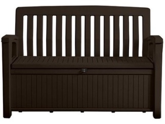 Zahrada – Keter Zahradní lavice Keter Patio 227 L - 138,6 x 63,5 x 88 cm - hnědá