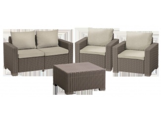 Zahrada – Keter Zahradní set California 2+2+1 cappuccino