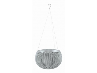 Záhradná výstavba – Keter Květináč COZY S závěsný Cloudy grey