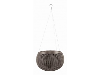 Záhradná výstavba – Keter Květináč COZY S závěsný Harvest Brown
