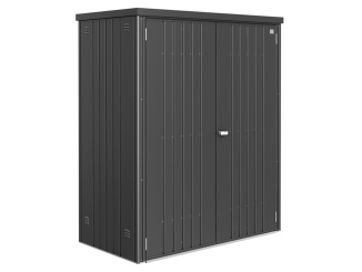 Záhradné úložné priestory Biohort – Skriňa na náradie veľ. 150 155 x 83 x 182,5 cm, tmavo šedá metalíza