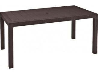 Zahradní nábytek – Keter Jídelní stůl Box Melody - 161 x 95 x 75 cm - hnědý