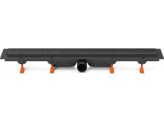 Žlaby a vpusti – Chuděj LZB 50 Black 650 mm, Square, K3