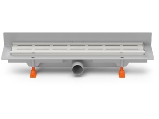 Žlaby a vpusti – Chuděj LZB/N 40 (ke stěně) 450 mm, Line, lesklý, K3