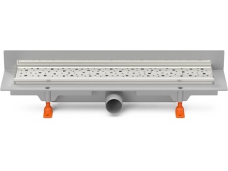 Žlaby a vpusti – Chuděj LZB/N 40 (ke stěně) 450 mm, Square, matný, K3