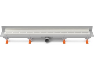 Žlaby a vpusti – Chuděj LZB/N 40 (ke stěně) 850 mm, Line, lesklý, K3