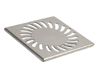 Žlaby a vpusti – Chuděj ND-Mřížka pro nástavec 125 × 125 mm 1,5 mm, Sun