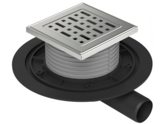 Žlaby a vpusti – Chuděj PVBU 40 (snížená, univerzální) 125 x 125 mm, plast, Face, K3, ne