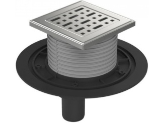 Žlaby a vpusti – Chuděj PVSU 40 (univerzální) 125 x 125 mm, plast, Face, K3, ne