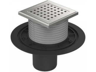 Žlaby a vpusti – Chuděj PVSU 75 (univerzální) 125 x 125 mm, plast, Gate, K3, ne