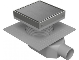 Žlaby a vpusti – Chuděj SS 50 150 x 150 mm, ocel, Steel, K3