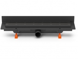 Žlaby Chuděj – Chuděj LZB 40 Black (ke stěně) 450 mm, Line, K3