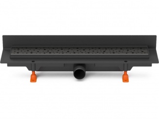 Žlaby Chuděj – Chuděj LZB 40 Black (ke stěně) 450 mm, Square, K3