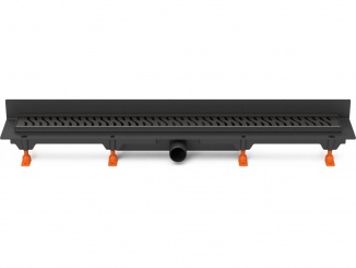 Žlaby Chuděj – Chuděj LZB 40 Black (ke stěně) 650 mm, Harmony, K3