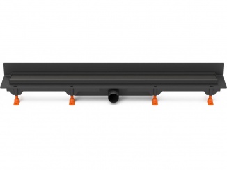 Žlaby Chuděj – Chuděj LZB 40 Black (ke stěně) 650 mm, Klasik / Floor, K3