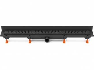 Žlaby Chuděj – Chuděj LZB 40 Black (ke stěně) 650 mm, Medium, K3