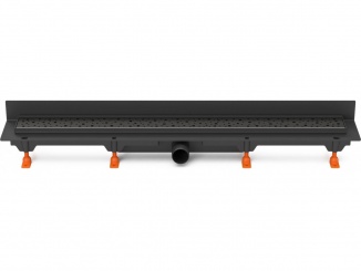 Žlaby Chuděj – Chuděj LZB 40 Black (ke stěně) 650 mm, Square, K3