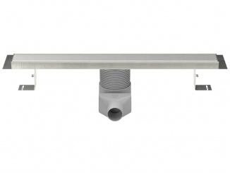 Žlaby Chuděj – Chuděj LZB 50 360° Nerez (nastavitelný) 650 mm, Klasik / Floor, lesklý, K3