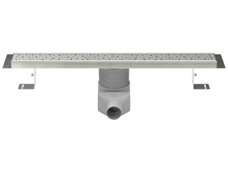 Žlaby Chuděj – Chuděj LZB 50 360° Nerez (nastavitelný) 850 mm, Square, matný, K3